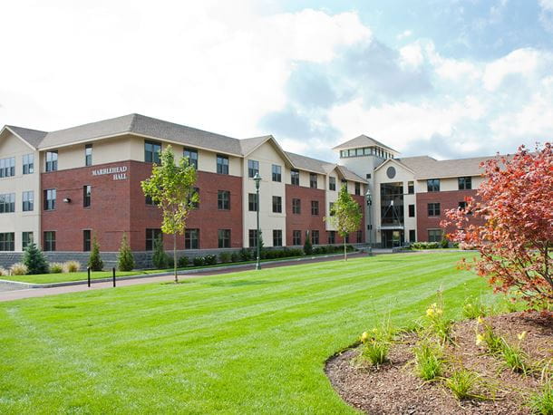 a view of the marblehead hall