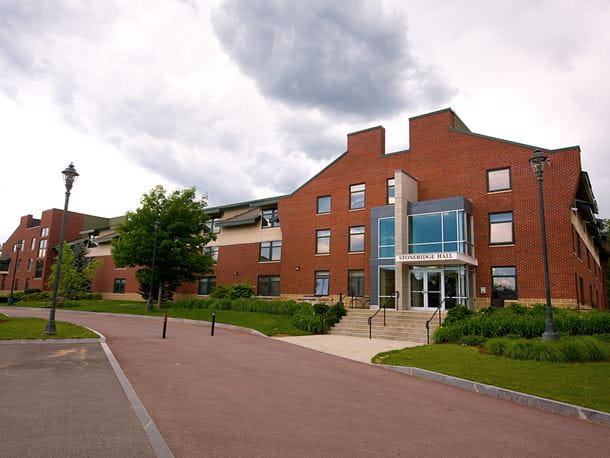 a view of the stoneridge residence hall housing