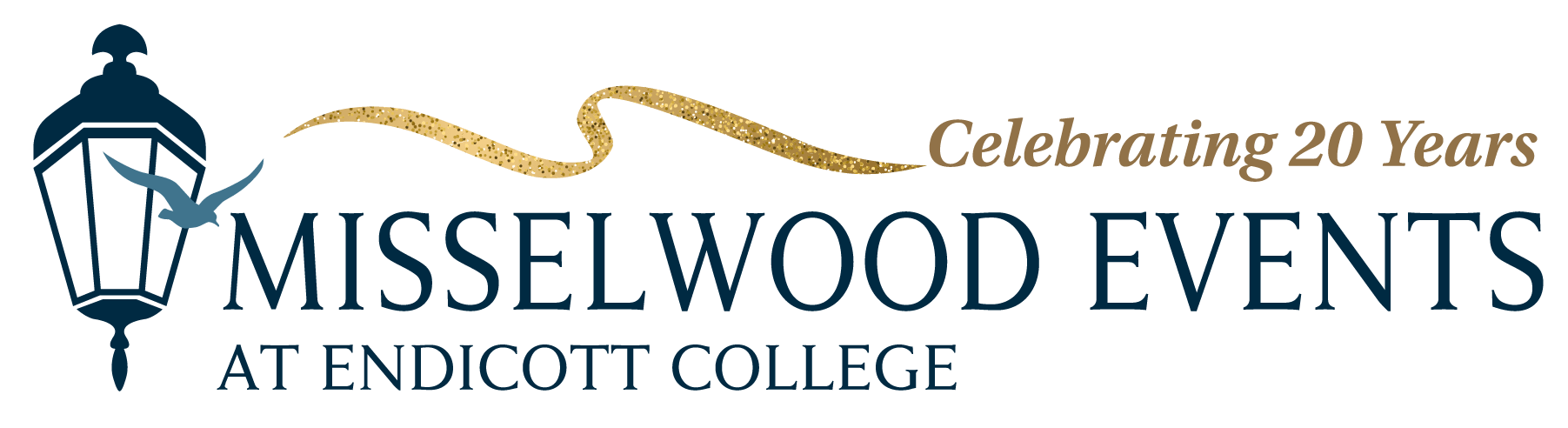 Misselwood Events at Endicott College Celebrating 20 Years logo